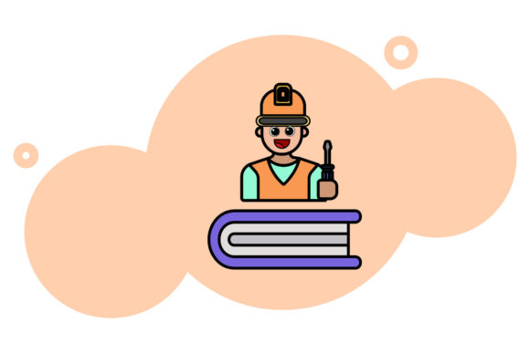 Book Icon Creative Art Repairman Design: A Freebie Graphic for Crafters