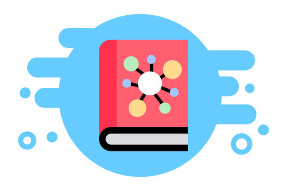 Book Icon Creative Molecule Atom Design – A Versatile Freebie for Modern Branding