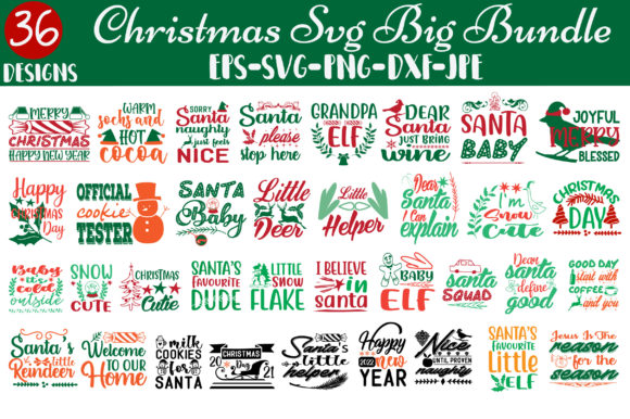 Christmas SVG Bundle: A Graphic Design Asset for Crafters and Handmade Businesses