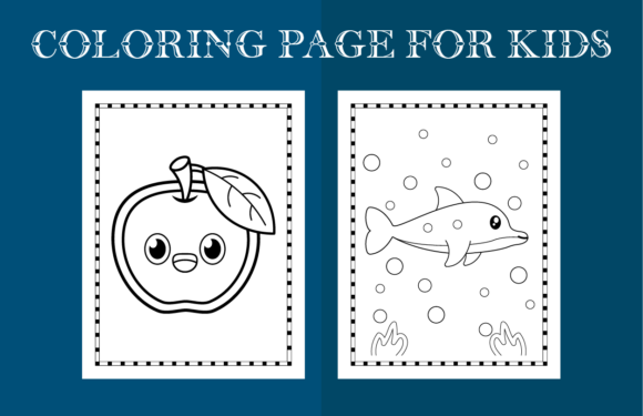 Coloring Page for Kids: A Versatile Graphic Design Asset for Creative Projects