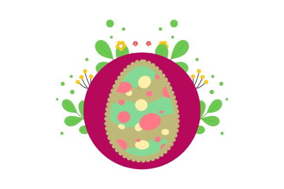 Easter Egg Graphic Cloud Jagged Edge for Handmade and Print Projects