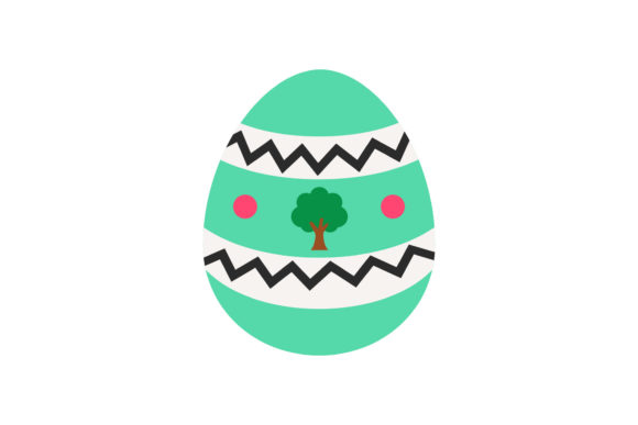 Easter Icon Egg Tree Creative Design Art Review