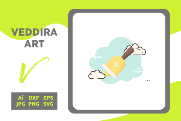 Easter Icon Handbell Cloud White Sky: A Versatile Graphic Design Asset for Spring Campaigns