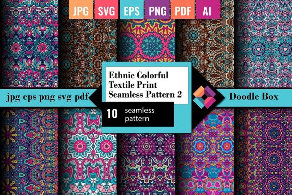 Ethnic Textile Print Seamless Pattern 2: A Versatile Freebie for Small Business Branding