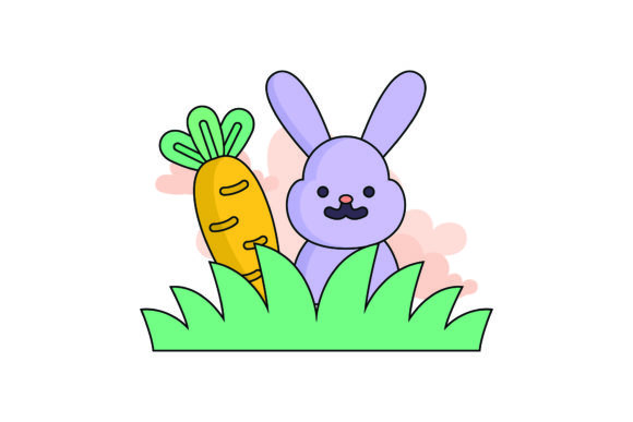 Flat Easter Cute Icon Rabbit Funny: A Festive Graphic Freebie for Local Branding