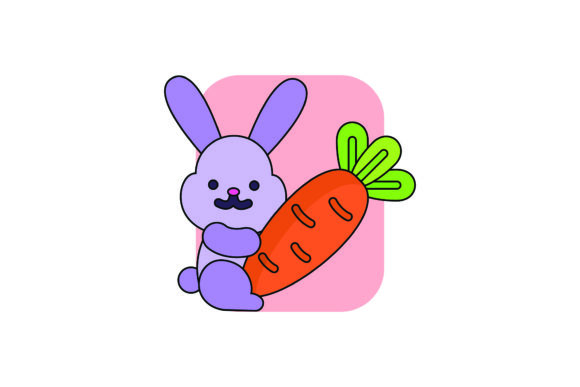 Flat Icon Easter Carrot Color Outline Review for Embroidery Projects