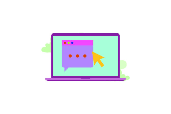 Flat Icon Laptop Cursor Yellow: A Must-Have Graphic for Handmade Creations