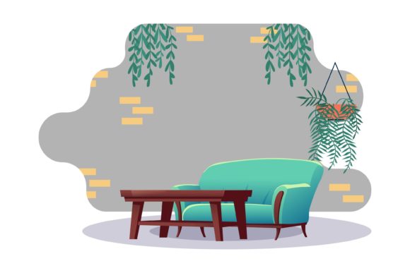 Living Room Interior Style: A Graphic Design Freebie with Commercial Potential