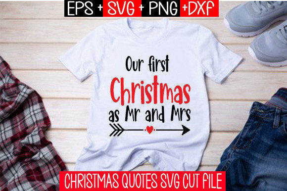 Our First Christmas As Mr and Mrs SVG – A Polished Graphic Asset for Content Creators