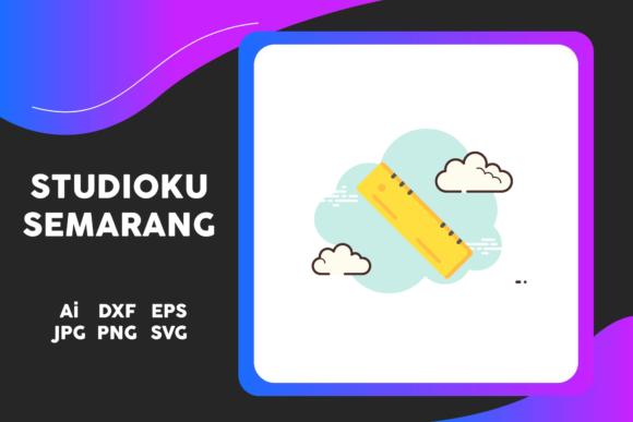 School Icon Ruler Cloud White Sky Blue – A Versatile Design Freebie