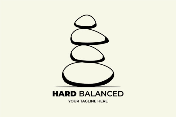 Stone Logo Vector Balanced Logo: A Versatile Graphic Design Freebie for Creative Projects