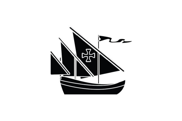 Transportation Sailing Boat Black Filled: A Modern Graphic Design Freebie for Content Creators