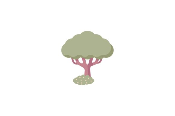 Tree Icon Design Illustration Review for Embroidery Projects